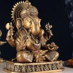 Brass Dagduseth Ganapati | 13.5" x 11" x 7.5" | 11.56 kg | Traditional Temple Form | Prosperity & Devotion | Sacred Hindu Art | Jaipurio